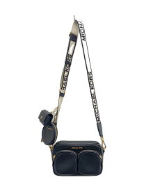 【中古】MICHAEL KORS◆ショルダーバッグ/レザー/BLK/無地/BA-2309【バッグ】
