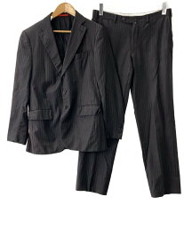 【中古】ISAIA◆セットアップ/48/ウール/GRY/ストライプ【メンズウェア】