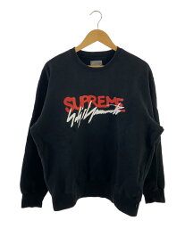 【中古】Supreme◆20AW/YohjiYamamoto Crewneck/スウェット/M/コットン/BLK【メンズウェア】