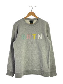 【中古】BURTON◆スウェット/L/コットン/GRY【メンズウェア】