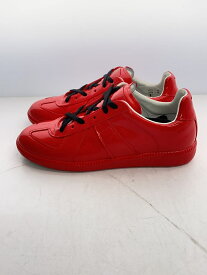 【中古】Maison Margiela◆ローカットスニーカー/36/RED/エナメル/S58WS0109/ジャーマントレーナー/REPLICA/パテント【シューズ】