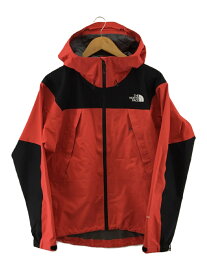 【中古】THE NORTH FACE◆CLIMB LIGHT JACKET_クライムライト ジャケット/M/ナイロン/RED/無地【メンズウェア】