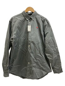 【中古】Supreme◆22AW/Small Box Logo Shirt/長袖シャツ/M/コットン/GRY/無地【メンズウェア】