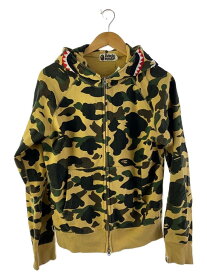 【中古】A BATHING APE◆ジップパーカー/M/コットン/CML/カモフラ/001zpb801021x【メンズウェア】