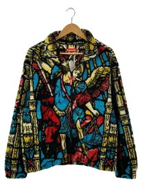 【中古】Supreme◆21SS/Saint Michael Fleece Jacket/ブルゾン/M/アクリル/マルチカラー/総柄【メンズウェア】