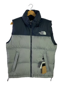 【中古】THE NORTH FACE◆ダウンベスト/L/ナイロン/GRY/ND92232【メンズウェア】