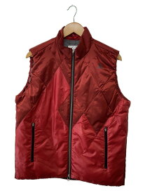 【中古】LANVIN◆ダウンベスト/38/ナイロン/RED【メンズウェア】