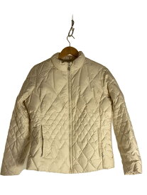 【中古】EDDIE BAUER◆ダウンジャケット/M/ポリエステル/WHT【レディースウェア】