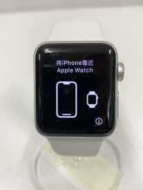 【中古】Apple◆スマートウォッチ/Apple Watch Series 3 38mm GPSモデル/デジタル/WHT【服飾雑貨他】