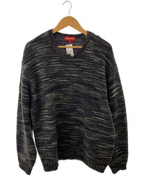 【中古】Supreme◆ニット・セーター(厚手)/L/アクリル/BLK/20AW STATIC SWEATER【メンズウェア】