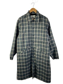 【中古】GRIFFIN HARTLAND◆コート/--/--/GRN/チェック【メンズウェア】