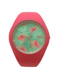 【中古】ice watch◆クォーツ腕時計/アナログ/ラバー/GRN/RED【服飾雑貨他】