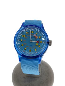 【中古】TIMEX◆クォーツ腕時計/アナログ/BLU/BLU/TW2V94000【服飾雑貨他】