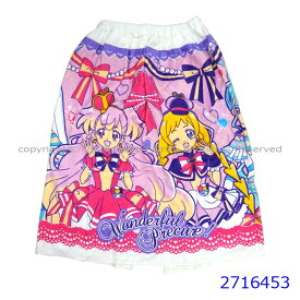 【追跡可能メール便1点まで可】 ラップタオル Mサイズ 60cm わんだふるプリキュア2024年版 ワンダフルぷりきゅあ ぷりきゅあ プール用品 水泳 スイミング キッズ バスタオルビーチタオル 巻きタオル キャラクターバンダイ 2669370　2835177