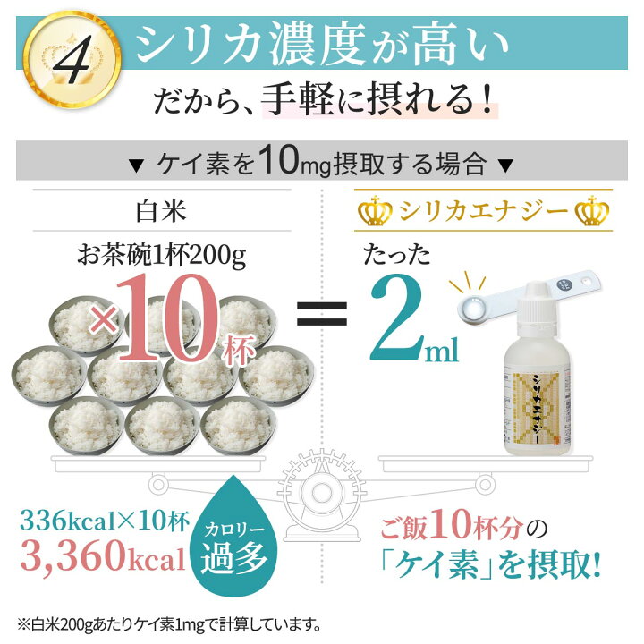 楽天市場】【+1本プレゼント】 シリカエナジー 50ml 5本セット 原液 