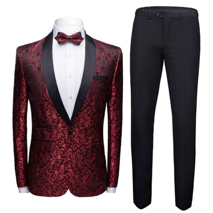 楽天市場】メンズタキシード2点セット 紳士服スーツセットアップ 