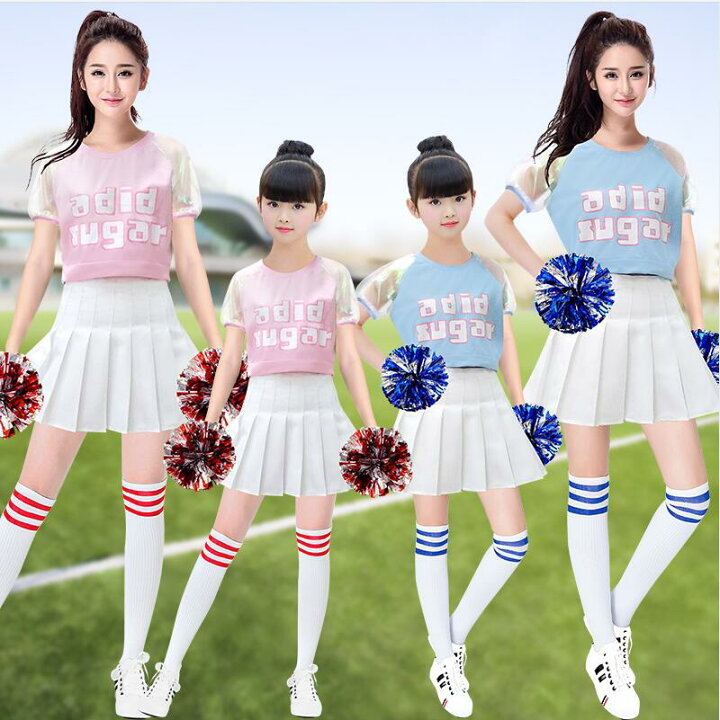 楽天市場】チアダンス衣装女の子女性応援団チアリーディング演出服T  