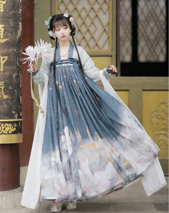 楽天市場】中華風コスプレ漢服 刺繍チャイナ服中華ドレスプリント華流  