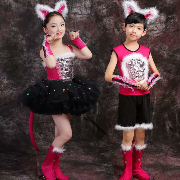 楽天市場】子供ダンス衣装 猫ちゃんとコスプレ衣装 コスチューム 