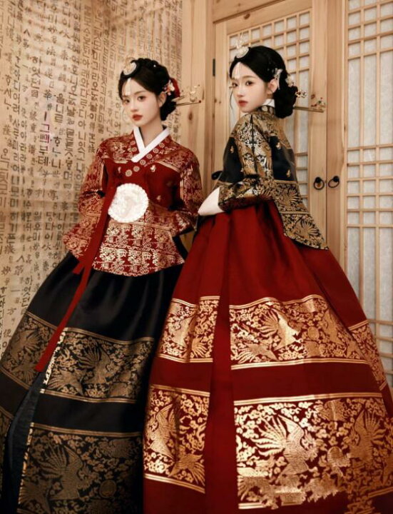楽天市場】豪華チマチョゴリ 韓国風ウエディングドレス レディース 