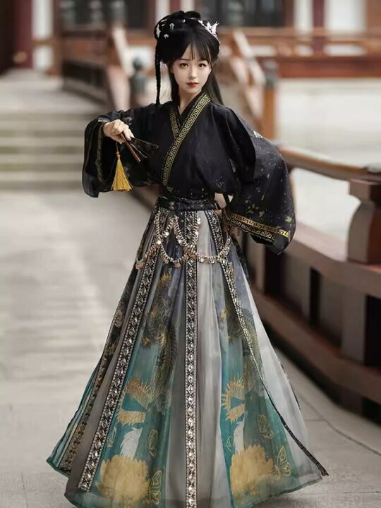 楽天市場】漢服 魏晋時代コスプレ衣装 龍 蝶柄プリント レディース 