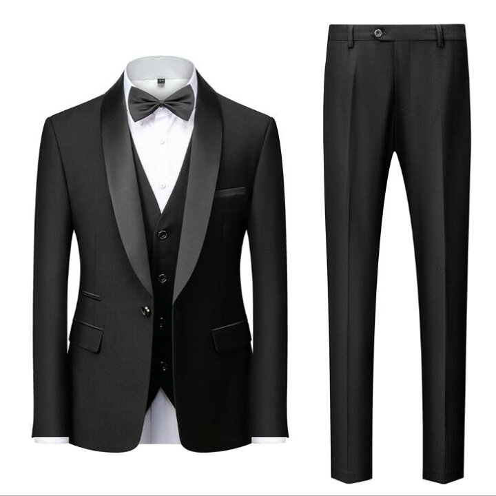 楽天市場】タキシード3点セット メンズ紳士服 メンズスーツ 