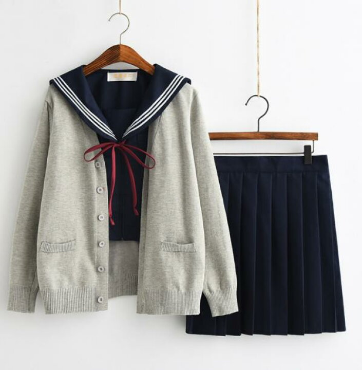 楽天市場】セーラー服上下二点セット 半袖 長袖女子高生JK制服 ニット  
