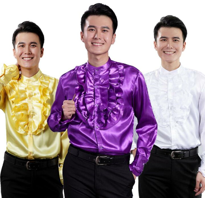 楽天市場 舞台ステージ衣装 メンズ長袖ブラウス 合唱団体衣装 ラテンダンス衣装 上着 シャツ 男性舞台ダンス衣装 ステージ服 イベントパーティー年会司会者ウエア 社交ダンス演出シャツ 純の洋服屋さん