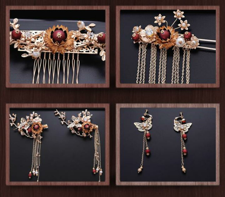 楽天市場 舞台用髪飾り7点セット 中国風コスプレ衣装に最高なヘアアクセサリ 中華風古典髪飾りセット フリンジかんざし イヤリング ピアス スタジオ撮影道具 中国古代宮廷風髪飾り 純の洋服屋さん