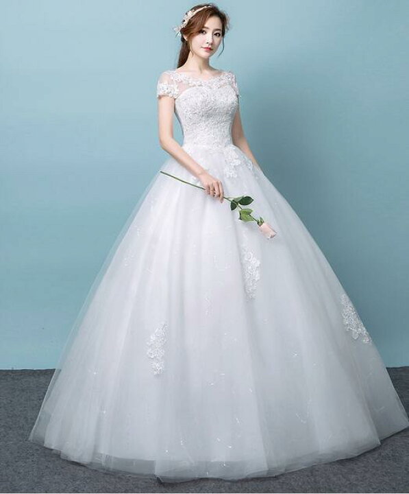 楽天市場】ロングウェディングドレス 超綺麗 【結婚式】【二次会 