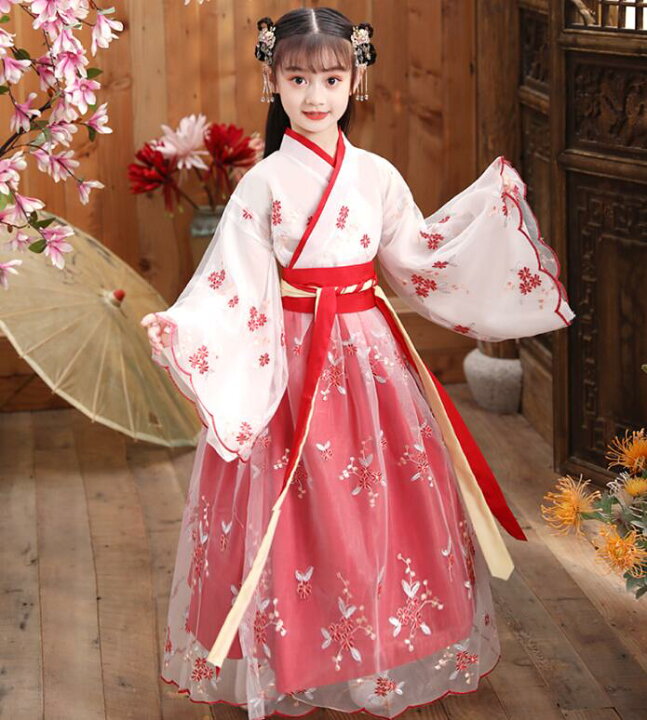 楽天市場】可愛い中華服 子供チャイナ服 女の子漢服唐装 中華コスプレ  