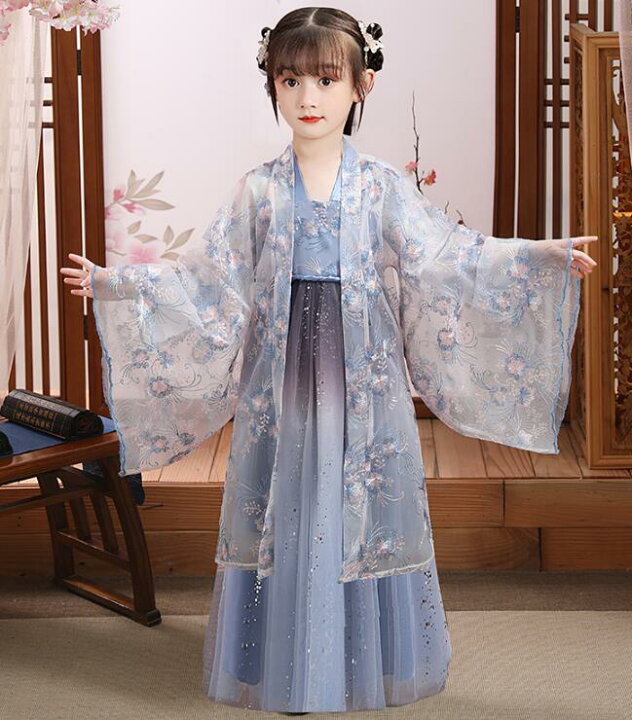 楽天市場 女の子漢服唐装 子供可愛い中華服 上下豪華ワンピース 羽織 ブルー系中華ドレス 中国古代宮廷衣装コスチューム 華流コスプレ衣装 星空きらきらチャイナドレス 舞台ステージ衣装 110cm1cm130cm140cm150cm160cm170cm 純の洋服屋さん