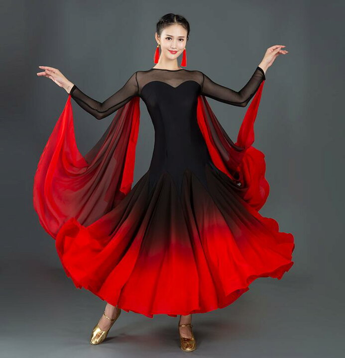 楽天市場】モダンドレス レディースダンス衣装 タンゴ ワルツ  