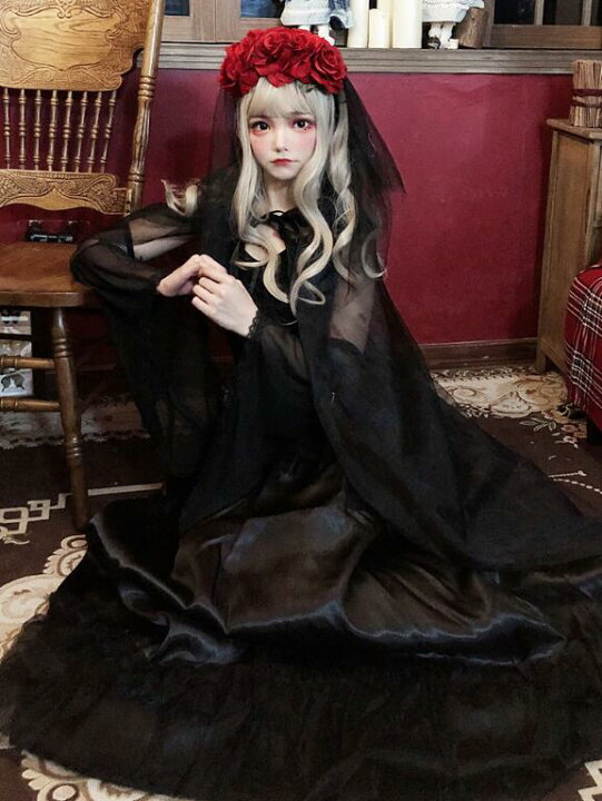 楽天市場】ハロウィン コスプレ魔女ロングワンピース＋マント 吸血鬼 