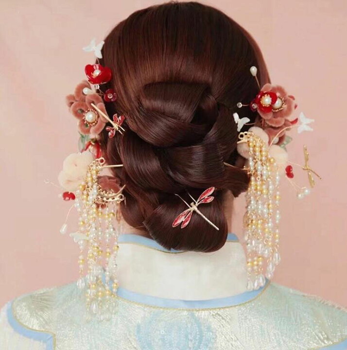 楽天市場 髪飾り6点セット ヘアドレス フリンジかんざし 花 可愛い中華風ヘアアクセサリー 中国古代宮廷コスプレ道具 皇后貴妃仮装 ハロウィン道具 華流舞台ステージグッズ 和風 着物用髪飾り コスチューム 純の洋服屋さん