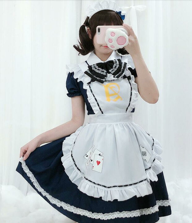 メイド服 ワンピース エプロン カチューシャ リボン フリル セットアップ 4点セット メイドカフェ 原宿スタイル｜SEASONZ |  ロリータファッション通販SEASONZ｜ゴスロリ・アイドル衣装・メイド服・コンカフェ衣装・クラロリ 新品 [AOTYP] メイド服 コスプレ レディース ゴシック風 ワンピース コスプレ衣装 4点セット エプロン リボン カチューシャ コスプレ 女仆 仮装パーティー ハロウィン 可愛い 黒白カラー ブラック