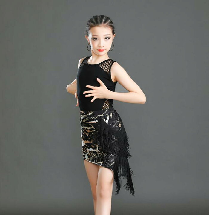 楽天市場】ラテンダンスウェア 子供 ラテンドレス レオタード スカート 