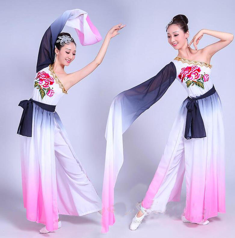 楽天市場】中国古典舞踊ダンス衣装 2点セット チャイナ民族