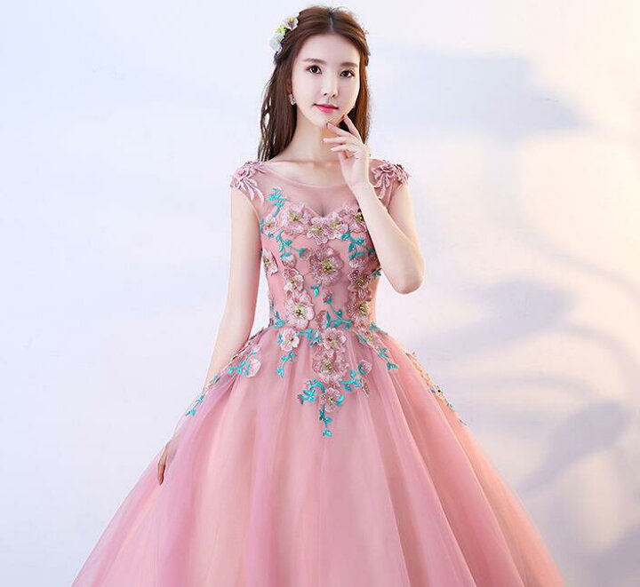 楽天市場】ロングウェディングドレス カラードレス ロングパーティー  