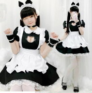 メイド服 大人 ウェイトレス ハロウィン コスプレ 可愛い 猫ちゃん 裾フリルメイド服 コスチューム レデ…