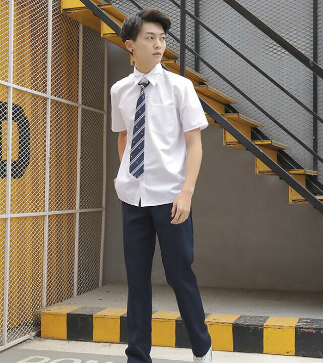 楽天市場 男子スーツ 男子学生服 制服 3点セット スクール 通学 中学生 高校生 Jk制服 おしゃれ 半袖 長袖 白いシャツ ワイシャツ ロングパンツ 長ズボン ネクタイ 学院 イギリス風スーツ 男性 大人 入学 卒業式 イベント 学園祭 合唱 ステージ衣装 春 夏 秋 白 黒