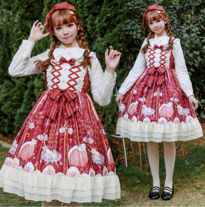 楽天市場】ワンピース ロリータワンピース ゴスロリ ロリィタドレス 