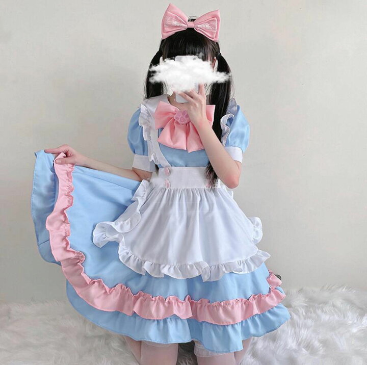 楽天市場 メイド服 ミニ ショート丈 膝丈 メイド コスプレ衣装 半袖 ワンピース レディース 大人 コスチューム ウェイトレス エプロンドレス ハロウィン Cosplay 裾フリル リボン カチューシャ 可愛い お姫系 ロリータ服 Lolita イベント 学園祭 舞台衣装 仮装 ブルー 楽天市場 メイド服 ミニ ショート丈 膝丈 メイド コスプレ衣装 半袖 ワンピース レディース 大人 コスチューム ウェイトレス エプロンドレス ハロウィン Cosplay 裾フリル リボン カチューシャ 可愛い お姫系 ロリータ服 Lolita イベント 学園祭 舞台衣装 仮装 ブルー