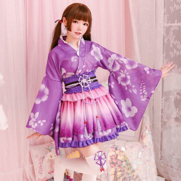 楽天市場】着物 コスプレ衣装 着物ドレス 浴衣 セット レディース 