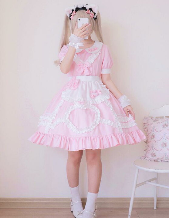 楽天市場 ロリータワンピース メイド服 半袖 ワンピース ピンク ロリータドレス ゴシック ゴスロリ ドレス ハロウィン衣装 コスプレ衣装 リボン 裾フリル 可愛い レディース 中学生 高校生 イベント 変装 仮装 コスチューム ウェイトレス 送料無料 純の洋服屋さん 楽天市場 ロリータワンピース メイド服 半袖 ワンピース ピンク ロリータドレス ゴシック ゴスロリ ドレス ハロウィン衣装 コスプレ衣装 リボン 裾フリル 可愛い レディース 中学生 高校生 イベント 変装 仮装 コスチューム ウェイトレス 送料無料 純の洋服屋さん