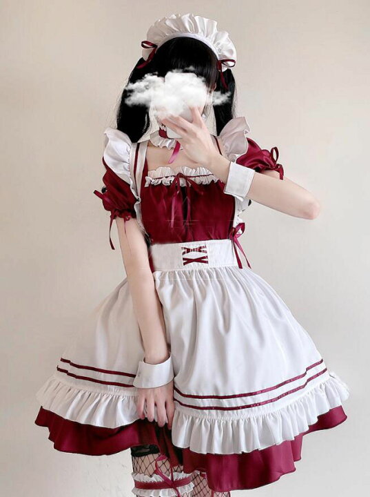 楽天市場】コスプレ衣装 ハロウィーン メイド服 フルセット7点セット 