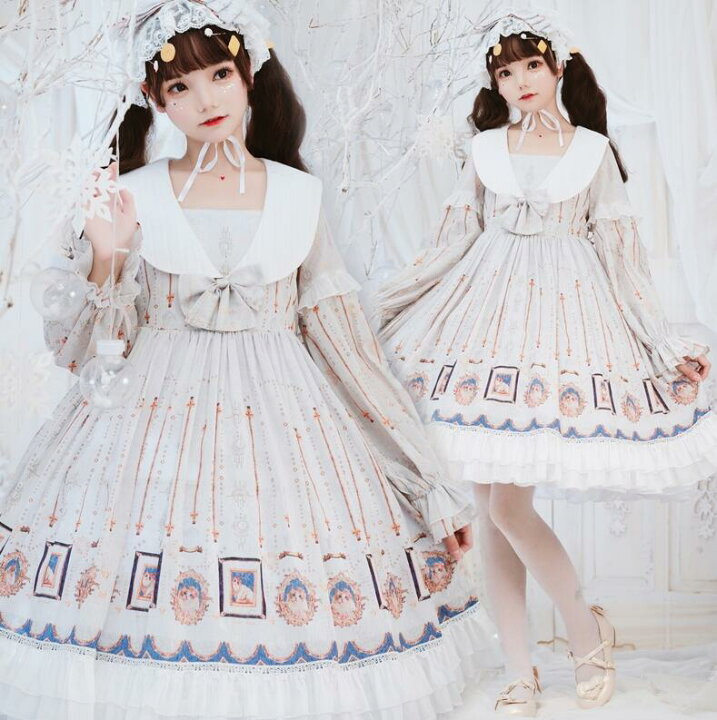 楽天市場】ワンピース ロリータドレス 長袖 ゴシック ゴスロリ ドレス 