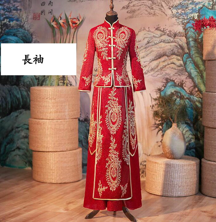 楽天市場】中華服 上下2点セットアップ 七分袖 長袖 チャイナ服 セット  