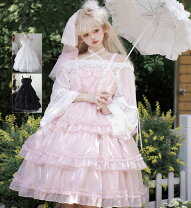 ゴスロリワンピース 大人っぽい 暗黒やレトロなどロリータドレスの ロリィタ ロリータ服 クラシカルワンピース ドレス 膝下丈 シースルー レース フリル 清楚 黒ロリ ゴスロリ 白ロリ ロリィタ ロリータ 公式通販