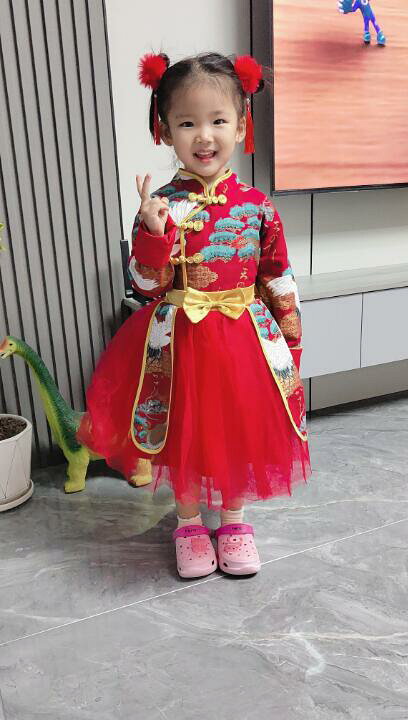 楽天市場】子供中華風ダンス衣装 女の子 チャイナワンピース チュール 